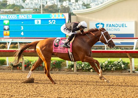 The Chosen Vron wins the Bing Crosby Stakes at Del Mar