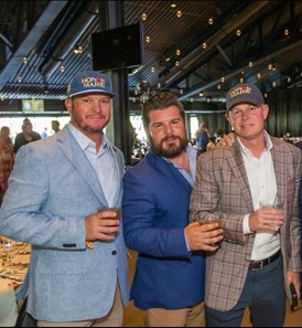 The Legion Bloodstock team of (L-R) Travis Durr, Kristian Villante, and Kyle Zorn, pictured here in America, signed for three yearlings Oct. 3 at the Goffs Orby Sale