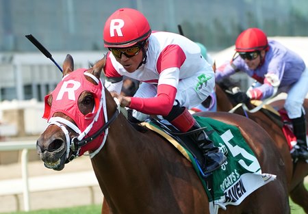 Whenigettoheaven wins the Ben's Cat Stakes at Laurel Park