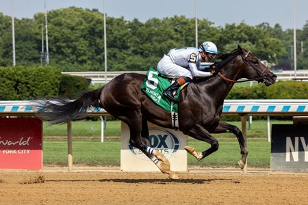 Mullikin wins the John A. Nerud Stakes at Aqueduct Racetrack