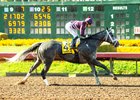 Sweet Azteca and jockey Juan Hernandez win the Grade II, $200,000 Great Lady M Stakes, Saturday, July 6, 2024 at Los Alamitos Race Course, Cypress CA.
&#169; BENOIT PHOTO