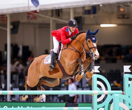 Bonne Chance's Ilex and McLain Ward clear a fence