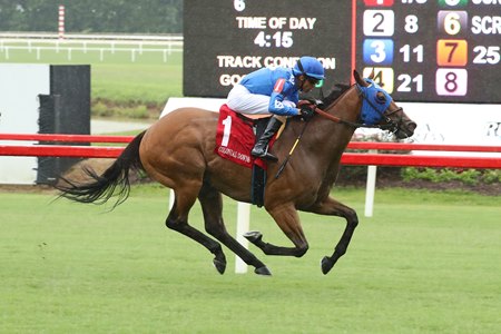 Determined Kingdom wins the 2024 Punch Line Stakes at Colonial Downs