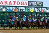 Landed with John Velazquez wins the Fleet Indian at Saratoga on Aug. 25, 2024. 