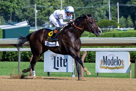 Mullikin wins the Forego Stakes at Saratoga Race Course