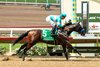 Getaway Car and jockey Juan Hernandez win the Grade III $150,000 Best Pal Stakes Sunday, August 11, 2024 at Del Mar Thoroughbred Club, Del Mar, CA.  The two-year-old son of Curlin is trained by Hall of Famer Bob Baffert.
Benoit Photo