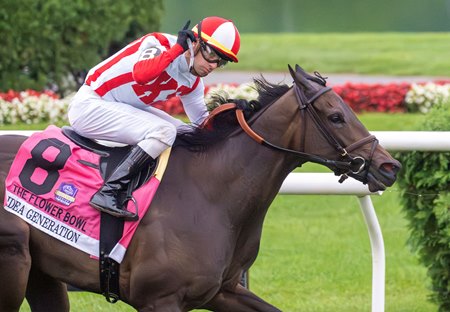 Idea Generation wins the Flower Bowl Stakes at Saratoga Race Course