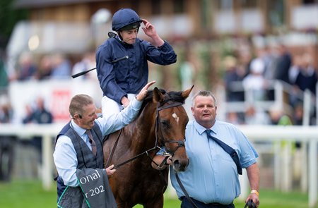 City of Troy after his victory in the Juddmonte International Stakes at York Racecourse