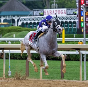 Arthur's Ride wins the 2024 Whitney Stakes at Saratoga Race Course