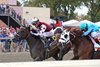 Thorpedo Anna #6 with Brian Hernandez riding won the $1,000,000 Grade I Cotillion Stakes at Parx Racing in Bensalem, PA on September 21, 2024. Second was Gun Song #7 with John Velazquez. Photo by Ryan Denver/EQUI-PHOTO.