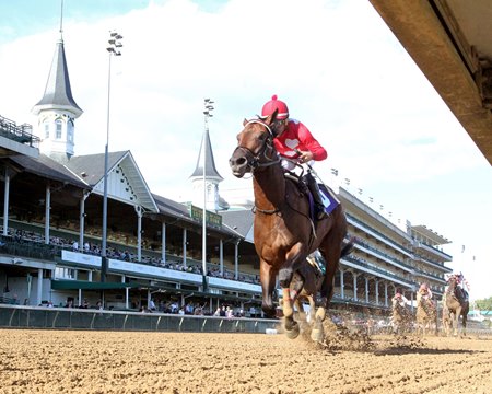 Jonathan's Way wins the Iroquois Stakes at Churchill Downs