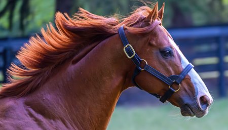 BloodHorse visuals director Anne Eberhardt was honored for this photo of Triple Crown winner Justify at Ashford Stud near Versailles, Ky.