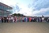 The MYRACEHORSE winners circle for Seize the Grey #2 with Jaime Torres riding who won the $1,000,000 Grade I Pennsylvania Derby at Parx Racing in Bensalem, PA on September 21, 2024. Photo by Bill Denver/EQUI-PHOTO.