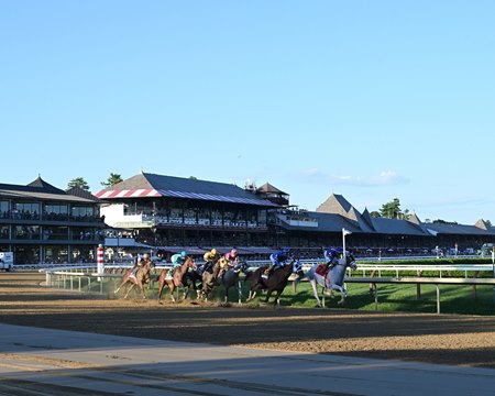 Racing at Saratoga Race Course