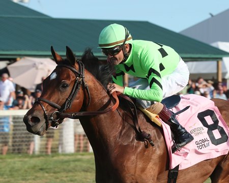 Brilliant Berti wins the Gun Runner Stakes at Kentucky Downs