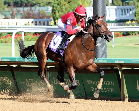 Jonathan's Way wins the Iroquois Stakes at Churchill Downs