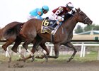 Thorpedo Anna #6 with Irad Ortiz riding won the $1,000,000 Grade I Cotillion Stakes at Parx Racing in Bensalem, PA on September 21, 2024. Photo by Nikki Sherman/EQUI-PHOTO