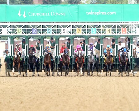 Racing at Churchill Downs