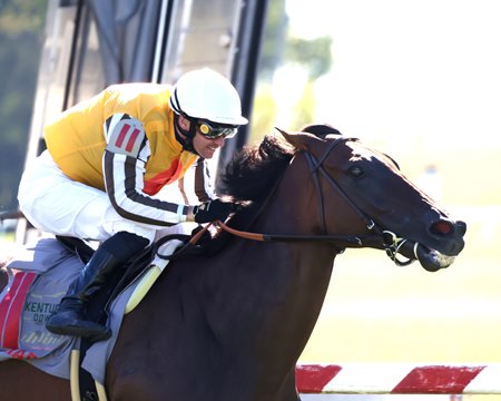 Goliad wins the Mint Millions Stakes at Kentucky Downs