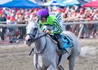 Next #9 with Luann Machado  riding won the $200,000 Grade III Greenwood Cup at Parx Racing in Bensalem, PA on September 21, 2024. Photo by Joe Labozzetta/EQUI-PHOTO