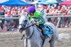 Next #9 with Luann Machado  riding won the $200,000 Grade III Greenwood Cup at Parx Racing in Bensalem, PA on September 21, 2024. Photo by Joe Labozzetta/EQUI-PHOTO