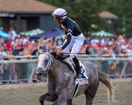 Seize the Grey wins the Pennsylvania Derby at Parx Racing 