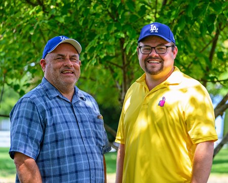 (L-R): Bob and Sean Feld at the Keeneland September Yearling Sale