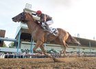 Jockey Jose Campos guides Vitality to victory in the Prince of Wales Stakes at Ft. Eerie Racetrack on September 10, 2024. Michael Burns Photo