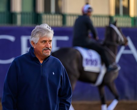 Trainer Steve Asmussen at Del Mar