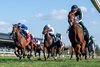 The Future is Now and Paco Lopez win the G2 Franklin Stakes, at Keeneland Racecourse, Lexington, KY, 10-12-24, Mathea Kelley 