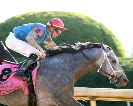 Hit Show wins the Fayette Stakes at Keeneland