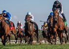 The Future is Now and Paco Lopez win the G2 Franklin Stakes, at Keeneland Racecourse, Lexington, KY, 10-12-24, Mathea Kelley 