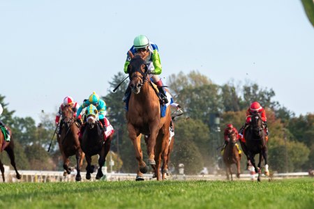 She Feels Pretty wins the Queen Elizabeth II Challenge Cup Stakes at Keeneland