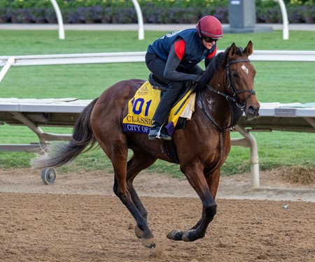 City of Troy prepares Oct. 29 at Del Mar for the first dirt start of his career