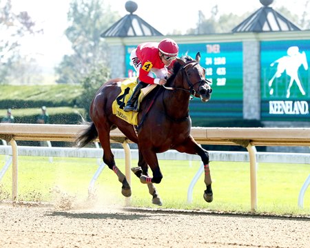 Two Sharp rolls in an allowance race at Keeneland