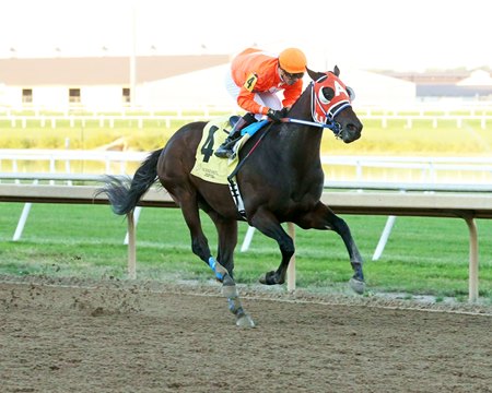 Demolisher wins the 2024 To Much Coffee Handicap at Horseshoe Indianapolis