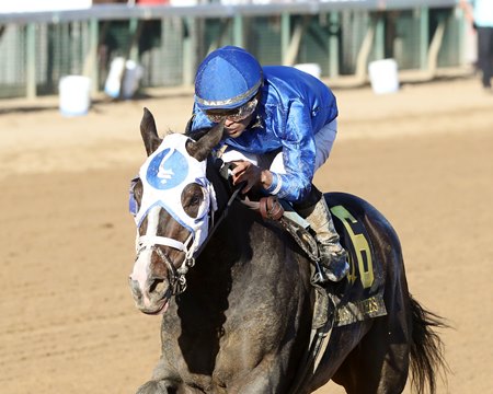 Good Cheer wins the Rags to Riches Stakes at Churchill Downs