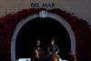 Luxembourg (Left) and the pony lead Aidan O&#39;Brien&#39;s string into the paddock on Thursday morning at Del Mar
31.10.24 Pic: Edward Whitaker