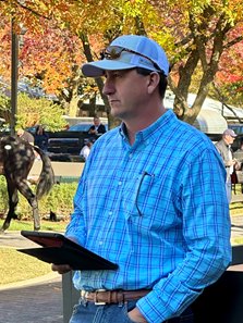 Jason McCutchen at the Fasig-Tipton October Yearlings Sale