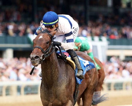 Echo Sound wins the 2024 Myrtlewood Stakes at Keeneland