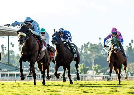 Racing at Santa Anita Park