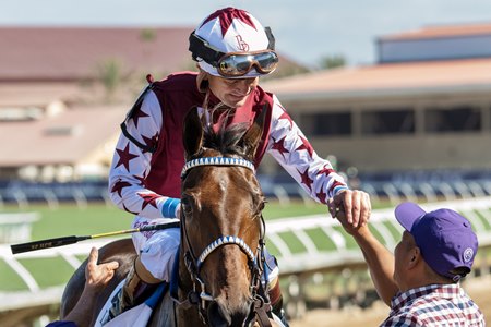 Brian Hernandez Jr. is one of five finalists for the George Woolf Memorial Jockey Award