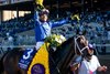 Immersive and Manny Franco Win  the Juvenile Fillies (G1) at Del Mar Racetrack in Del Mar, CA on November 1, 2024.
