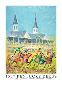 Tyler Robertson's official artwork for the 151st Kentucky Derby