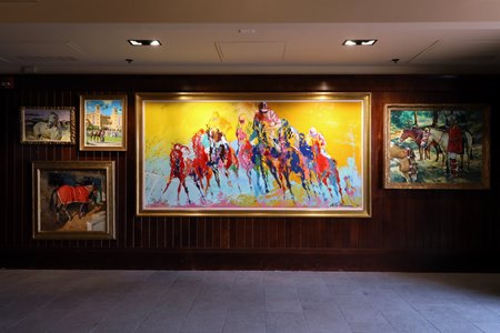 The Sporting Art Auction returns to Keeneland Nov. 13. Last year this LeRoy Nieman painting, "To The Wire," brought $334,875