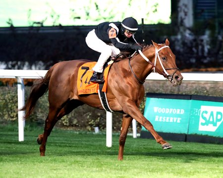 Lagynos wins the Commonwealth Turf Stakes in stakes-record time at Churchill Downs