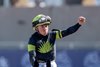 Soul Of An Angel with Drayden Van Dyke wins the Filly &amp; Mare Sprint (G1) at Del Mar Racetrack in Del Mar, CA on November 2, 2024. Drayden Van Dyke celebrates after winning.