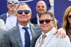 (L-R): Donato Lanni and Kevin Attard in the winner’s circle after Moira with Flavien Prat win the Filly &amp; Mare Turf (G1T) at Del Mar Racetrack in Del Mar, CA on November 2, 2024.