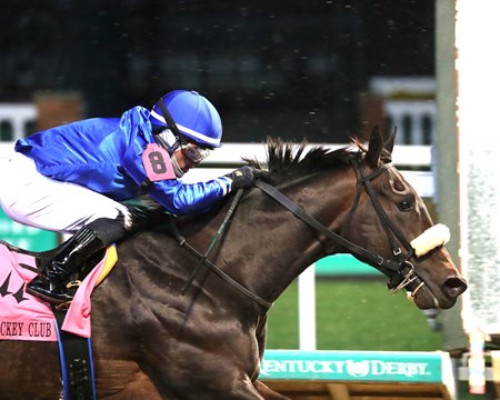 First Resort wins the 2024 Kentucky Jockey Club Stakes at Churchill Downs