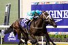 Moira with Flavien Prat wins the Filly &amp; Mare Turf (G1T) at Del Mar Racetrack in Del Mar, CA on November 2, 2024.